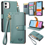 เคสโทรศัพท์หนังพร้อมซิปและสายคล้อง Love สำหรับ iPhone 11, สำหรับ iPhone 11 Pro, สำหรับ iPhone X / XS, สำหรับ iPhone XR, สำหรับ iPhone XS Max, สำหรับ iPhone 7 Plus / 8 Plus, สำหรับ iPhone 6 Plus / 6s Plus, สำหรับ iPhone 6 / 6s