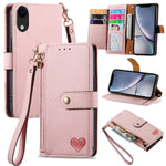 เคสโทรศัพท์หนังพร้อมซิปและสายคล้อง Love สำหรับ iPhone 11, สำหรับ iPhone 11 Pro, สำหรับ iPhone X / XS, สำหรับ iPhone XR, สำหรับ iPhone XS Max, สำหรับ iPhone 7 Plus / 8 Plus, สำหรับ iPhone 6 Plus / 6s Plus, สำหรับ iPhone 6 / 6s