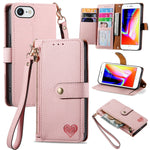 เคสโทรศัพท์หนังพร้อมซิปและสายคล้อง Love สำหรับ iPhone 14 Pro Max, สำหรับ iPhone 7 / 8 / SE 2022, สำหรับ iPhone 13 Pro Max, สำหรับ iPhone 13 Pro, สำหรับ iPhone 13, สำหรับ iPhone 12 / 12 Pro, สำหรับ iPhone 12 Pro Max, สำหรับ iPhone 11 Pro Max