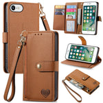 เคสโทรศัพท์หนังพร้อมซิปและสายคล้อง Love สำหรับ iPhone 11, สำหรับ iPhone 11 Pro, สำหรับ iPhone X / XS, สำหรับ iPhone XR, สำหรับ iPhone XS Max, สำหรับ iPhone 7 Plus / 8 Plus, สำหรับ iPhone 6 Plus / 6s Plus, สำหรับ iPhone 6 / 6s