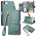 เคสโทรศัพท์หนังพร้อมซิปและสายคล้อง Love สำหรับ iPhone 11, สำหรับ iPhone 11 Pro, สำหรับ iPhone X / XS, สำหรับ iPhone XR, สำหรับ iPhone XS Max, สำหรับ iPhone 7 Plus / 8 Plus, สำหรับ iPhone 6 Plus / 6s Plus, สำหรับ iPhone 6 / 6s