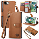 เคสโทรศัพท์หนังพร้อมซิปและสายคล้อง Love สำหรับ iPhone 11, สำหรับ iPhone 11 Pro, สำหรับ iPhone X / XS, สำหรับ iPhone XR, สำหรับ iPhone XS Max, สำหรับ iPhone 7 Plus / 8 Plus, สำหรับ iPhone 6 Plus / 6s Plus, สำหรับ iPhone 6 / 6s
