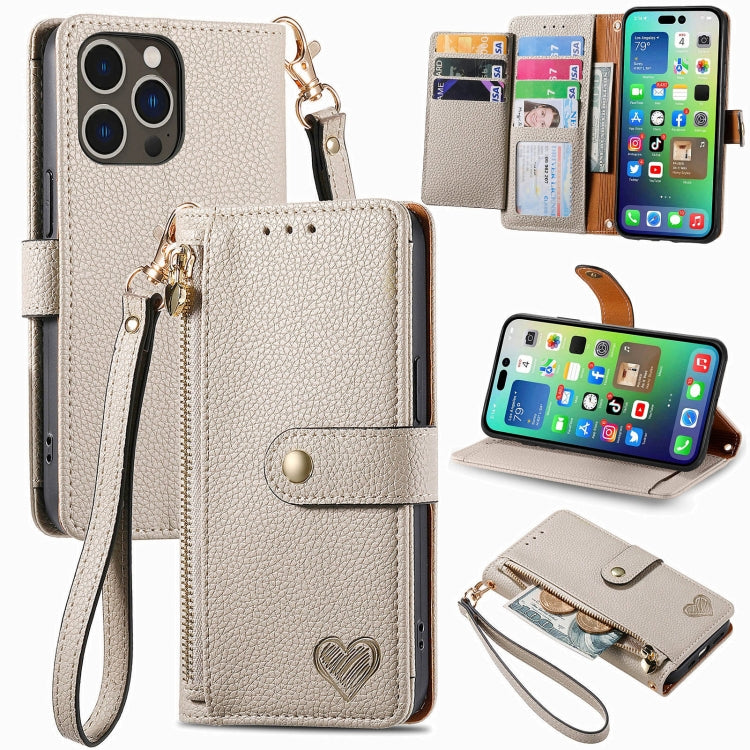 ซองโทรศัพท์หนังพร้อมสายคล้องคอรูปหัวใจซิป สำหรับ iPhone 17e / 16e, สำหรับ iPhone 17 Pro Max, สำหรับ iPhone 17 Pro, สำหรับ iPhone 17, สำหรับ iPhone Air, สำหรับ iPhone 16 Pro Max, สำหรับ iPhone 16 Pro, สำหรับ iPhone 16 Plus