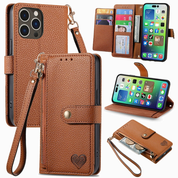 ซองโทรศัพท์หนังพร้อมสายคล้องคอรูปหัวใจซิป สำหรับ iPhone 17e / 16e, สำหรับ iPhone 17 Pro Max, สำหรับ iPhone 17 Pro, สำหรับ iPhone 17, สำหรับ iPhone Air, สำหรับ iPhone 16 Pro Max, สำหรับ iPhone 16 Pro, สำหรับ iPhone 16 Plus