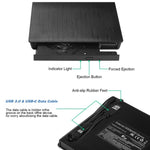 BT638 เครื่องเล่น CD แบบพกพาภายนอก USB 3.0 สำหรับโน้ตบุ๊กและเดสก์ท็อป CD-RW ไดรฟ์เบิร์นเนอร์, BT638