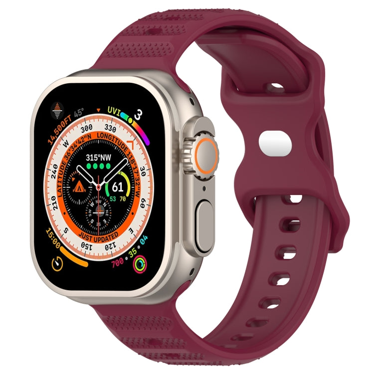 สายรัดนาฬิกาซิลิโคนลายจุด หัวเข็มขัดกลับด้าน สำหรับ Apple Watch 38mm