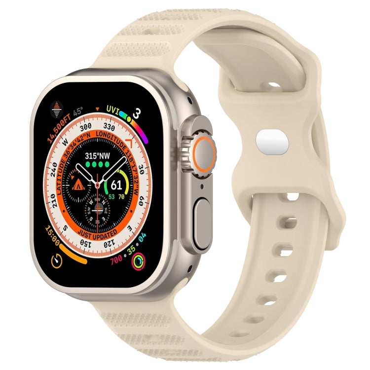 สายรัดนาฬิกาซิลิโคนลายจุด หัวเข็มขัดกลับด้าน สำหรับ Apple Watch 38mm