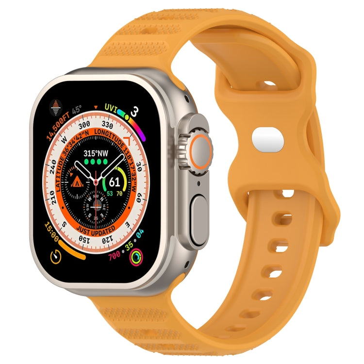 สายรัดนาฬิกาซิลิโคนลายจุด หัวเข็มขัดกลับด้าน สำหรับ Apple Watch 38mm