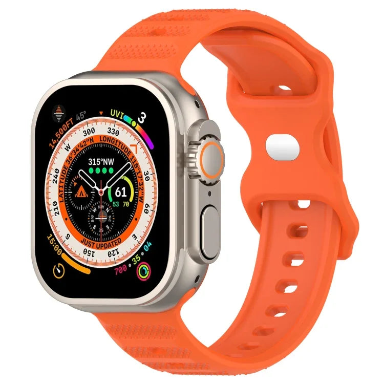 สายรัดนาฬิกาซิลิโคนลายจุด หัวเข็มขัดกลับด้าน สำหรับ Apple Watch 38mm
