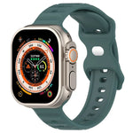 สายรัดนาฬิกาซิลิโคนลายจุด หัวเข็มขัดกลับด้าน สำหรับ Apple Watch 38mm