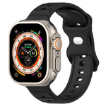 สายรัดนาฬิกาซิลิโคนลายจุด หัวเข็มขัดกลับด้าน สำหรับ Apple Watch 38mm