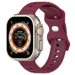 สายรัดนาฬิกาซิลิโคนลายจุด หัวเข็มขัดกลับด้าน สำหรับ Apple Watch 38mm