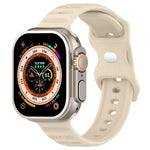 สายรัดนาฬิกาซิลิโคนลายจุด หัวเข็มขัดกลับด้าน สำหรับ Apple Watch 38mm