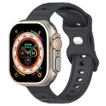 สายรัดนาฬิกาซิลิโคนลายจุด หัวเข็มขัดกลับด้าน สำหรับ Apple Watch 38mm