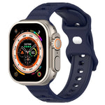สายรัดนาฬิกาซิลิโคนลายจุด หัวเข็มขัดกลับด้าน สำหรับ Apple Watch 38mm