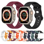 สายรัดนาฬิกาซิลิโคนลายจุด หัวเข็มขัดกลับด้าน สำหรับ Apple Watch 38mm