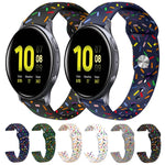 สายรัดนาฬิกาซิลิโคนลายจุดสีรุ้งสำหรับกีฬา พร้อมหัวเข็มขัด สำหรับ Samsung Galaxy Watch 4 ขนาด 40 มม. / 44 มม. และ Samsung Galaxy Watch 4 Classic ขนาด 42 มม. / 46 มม.