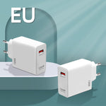 ที่ชาร์จเร็ว USB 120W ปลั๊ก EU, ปลั๊ก US, ปลั๊ก UK