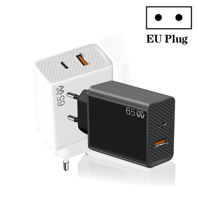 อะแดปเตอร์โน้ตบุ๊ก GaN PD48W Type-C PD3.0 + USB3.0 สำหรับ MacBook ซีรีส์, ปลั๊ก EU, ปลั๊ก EU