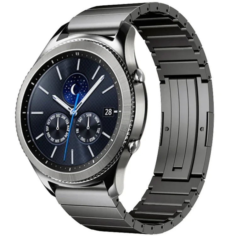 สายข้อมือโลหะผสมไทเทเนียมเม็ดเดียว สำหรับ Samsung Galaxy Watch 3 45mm, Samsung Gear S3 Classic, Samsung Gear S3 Frontier, Samsung Galaxy Watch 46mm, Samsung Galaxy Watch 42mm