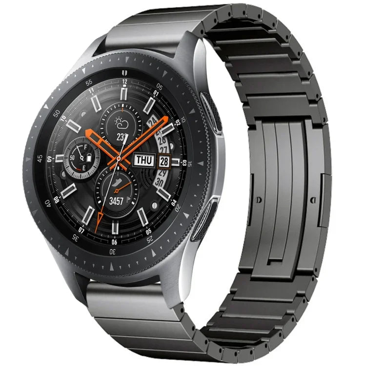 สายข้อมือโลหะผสมไทเทเนียมเม็ดเดียว สำหรับ Samsung Galaxy Watch 3 45mm, Samsung Gear S3 Classic, Samsung Gear S3 Frontier, Samsung Galaxy Watch 46mm, Samsung Galaxy Watch 42mm
