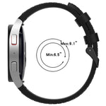 สายข้อมือหนังซิลิโคนสีดำพร้อมหัวเข็มขัด สำหรับ Samsung Galaxy Watch 6 Classic, Samsung Galaxy Watch 6