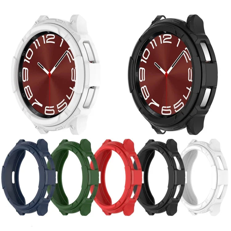 เคสป้องกันนาฬิกาแบบแหวนหมุน + TPU Armor สำหรับ Samsung Galaxy Watch 6 Classic 47mm, Samsung Galaxy Watch 6 Classic 43mm