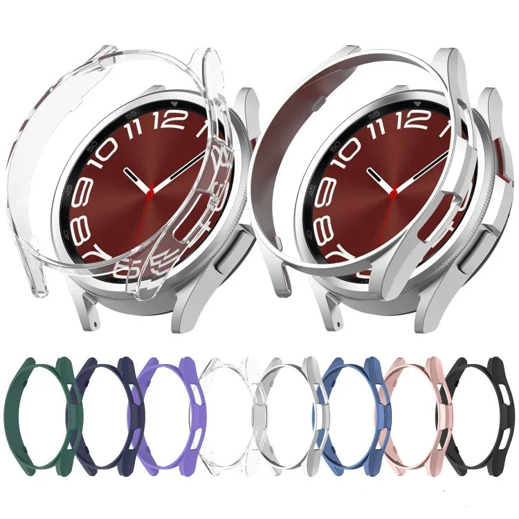Half Coverage Hollow PC Watch Protective Case, For Samsung Galaxy Watch 6 Classic 47mm, For Samsung Galaxy Watch 6 44mm, For Samsung Galaxy Watch 6 40mm, For Samsung Galaxy Watch 6 Classic 43mm
