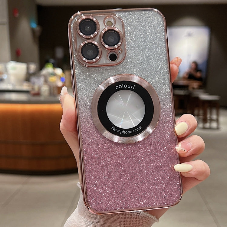 เคสโทรศัพท์ TPU ชุบไฟฟ้ากลิตเตอร์ไล่ระดับ MagSafe สำหรับ iPhone 17e / 16e, สำหรับ iPhone 17 Pro Max, สำหรับ iPhone 17 Pro, สำหรับ iPhone 17, สำหรับ iPhone Air, สำหรับ iPhone 16 Pro Max