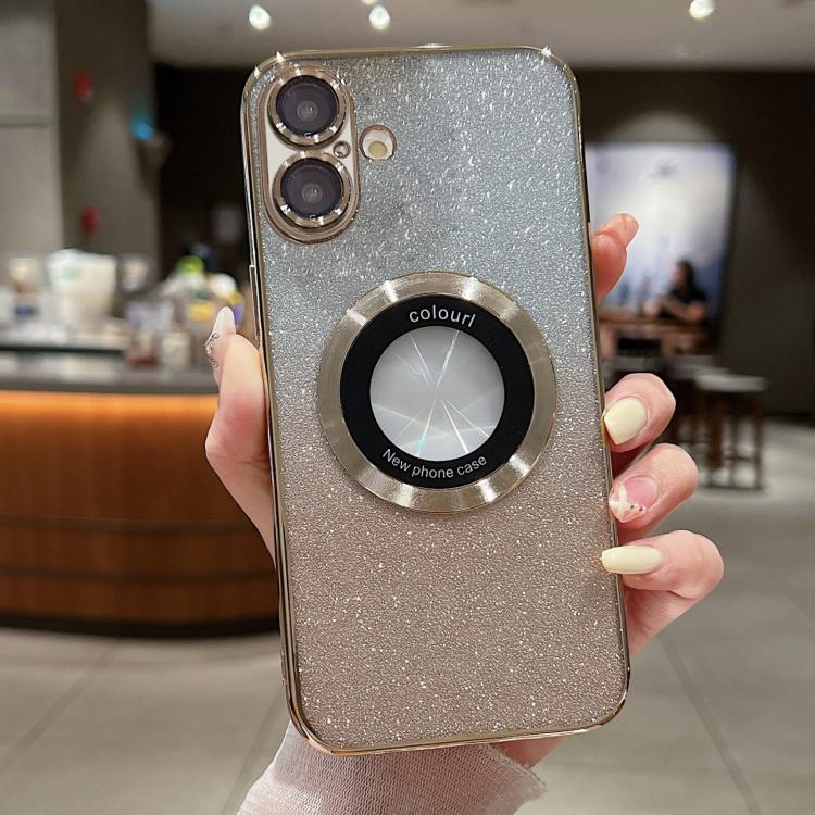 เคสโทรศัพท์ TPU ชุบไฟฟ้ากลิตเตอร์ไล่ระดับ MagSafe สำหรับ iPhone 17e / 16e, สำหรับ iPhone 17 Pro Max, สำหรับ iPhone 17 Pro, สำหรับ iPhone 17, สำหรับ iPhone Air, สำหรับ iPhone 16 Pro Max