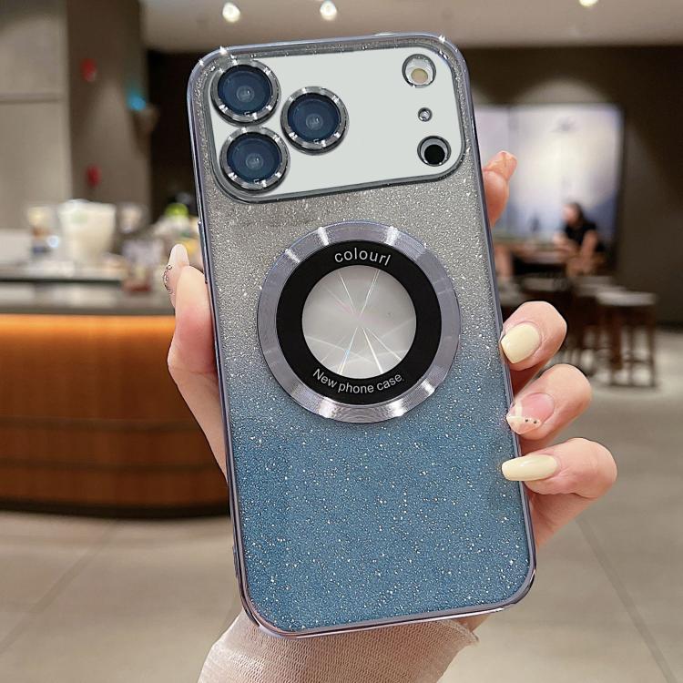 เคสโทรศัพท์ TPU ชุบไฟฟ้ากลิตเตอร์ไล่ระดับ MagSafe สำหรับ iPhone 17e / 16e, สำหรับ iPhone 17 Pro Max, สำหรับ iPhone 17 Pro, สำหรับ iPhone 17, สำหรับ iPhone Air, สำหรับ iPhone 16 Pro Max