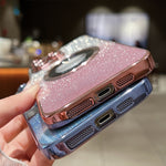 เคสโทรศัพท์ TPU ชุบไฟฟ้ากลิตเตอร์ไล่ระดับ MagSafe สำหรับ iPhone 14, สำหรับ iPhone 14 Pro, สำหรับ iPhone 14 Pro Max, สำหรับ iPhone 13 Pro Max, สำหรับ iPhone 13 Pro, สำหรับ iPhone 13