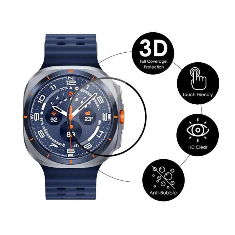 ฟิล์มหน้าจอ ENKAY 3D ครอบคลุมเต็มรูปแบบ ขอบนุ่ม PC PMMA HD สำหรับ Samsung Galaxy Watch Ultra 47mm / Ultra 2025, สำหรับ Samsung Galaxy Watch8 Classic 46mm, สำหรับ Samsung Galaxy Watch8 44mm, สำหรับ Samsung Galaxy Watch8 40mm
