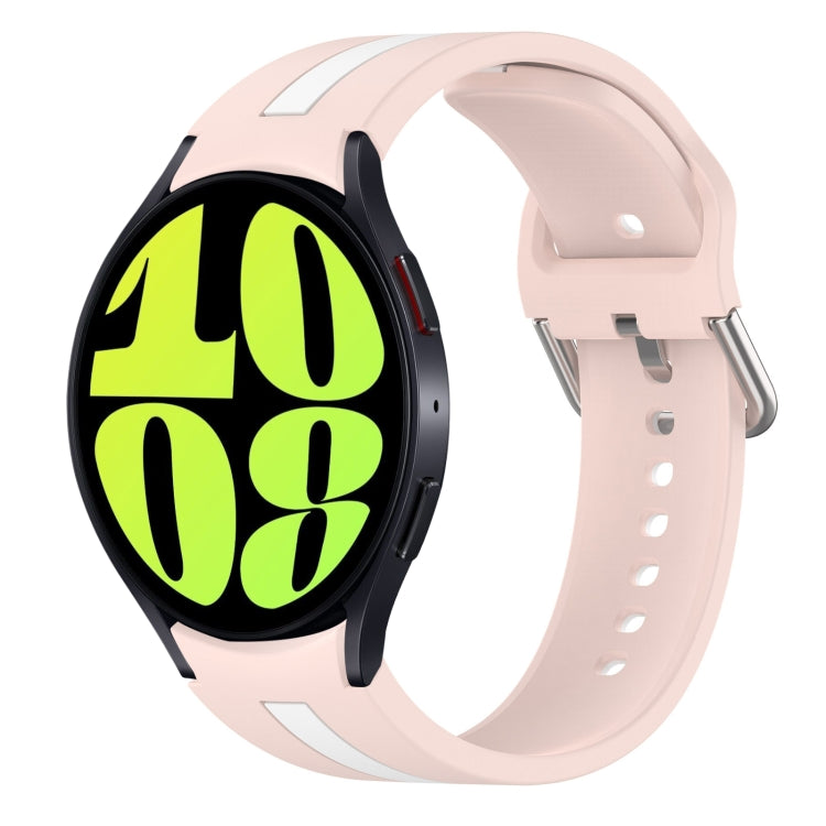 สายซิลิโคนสองสีสำหรับนาฬิกา สำหรับ Samsung Galaxy Watch 6 44mm, สำหรับ Samsung Galaxy Watch 6 40mm, สำหรับ Samsung Galaxy Watch 6 Classic 43mm, สำหรับ Samsung Galaxy Watch 5 Pro Golf Edition, สำหรับ Samsung Galaxy Watch 5 Golf Edition