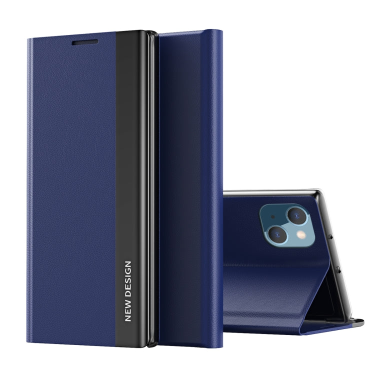 Side Electroplated Adsorption Leather Phone Case, For iPhone 15