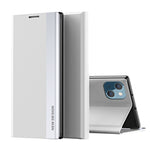 Side Electroplated Adsorption Leather Phone Case, For iPhone 15