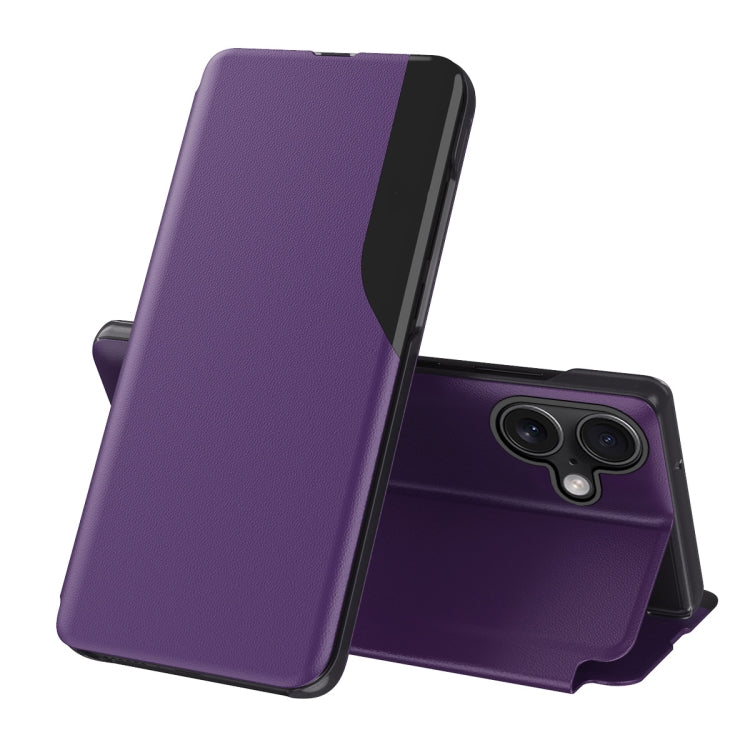 เคสโทรศัพท์หนังพับหน้าจอด้านข้าง สำหรับ iPhone 17e / 16e, สำหรับ iPhone 17 Pro Max, สำหรับ iPhone 17 Pro, สำหรับ iPhone 17, สำหรับ iPhone Air, สำหรับ iPhone 16 Pro Max, สำหรับ iPhone 16 Pro, สำหรับ iPhone 16 Plus