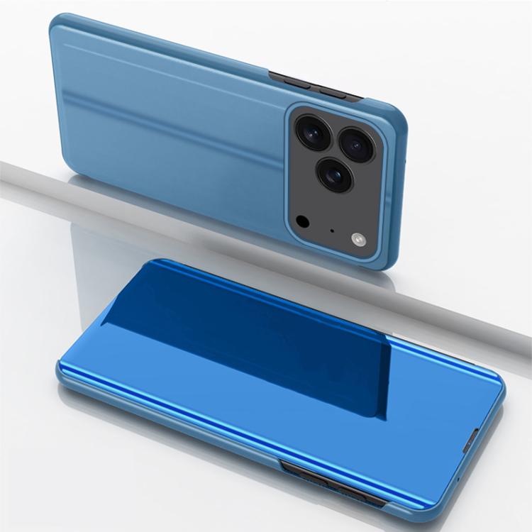 เคสโทรศัพท์หนังพับแนวนอนกระจกชุบพร้อมที่วาง สำหรับ iPhone 17e / 16e, สำหรับ iPhone 17 Pro Max, สำหรับ iPhone 17 Pro, สำหรับ iPhone 17, สำหรับ iPhone Air, สำหรับ iPhone 16 Pro Max