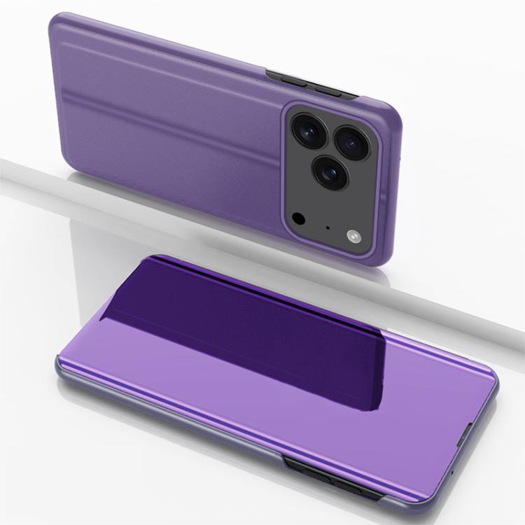 เคสโทรศัพท์หนังพับแนวนอนกระจกชุบพร้อมที่วาง สำหรับ iPhone 17e / 16e, สำหรับ iPhone 17 Pro Max, สำหรับ iPhone 17 Pro, สำหรับ iPhone 17, สำหรับ iPhone Air, สำหรับ iPhone 16 Pro Max