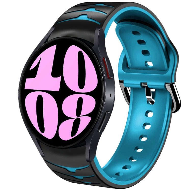 สายรัดนาฬิกาซิลิโคนลายโค้ง สำหรับ Samsung Galaxy Watch 6 Classic ขนาด 47 มม., สำหรับ Samsung Galaxy Watch 6 ขนาด 44 มม., สำหรับ Samsung Galaxy Watch 6 ขนาด 40 มม.