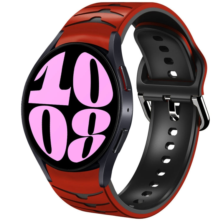สายรัดนาฬิกาซิลิโคนลายโค้ง สำหรับ Samsung Galaxy Watch 6 Classic ขนาด 47 มม., สำหรับ Samsung Galaxy Watch 6 ขนาด 44 มม., สำหรับ Samsung Galaxy Watch 6 ขนาด 40 มม.