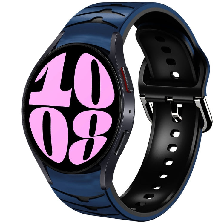 สายรัดนาฬิกาซิลิโคนลายโค้ง สำหรับ Samsung Galaxy Watch 6 Classic ขนาด 47 มม., สำหรับ Samsung Galaxy Watch 6 ขนาด 44 มม., สำหรับ Samsung Galaxy Watch 6 ขนาด 40 มม.