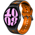 สายรัดนาฬิกาซิลิโคนลายโค้ง สำหรับ Samsung Galaxy Watch 6 Classic ขนาด 47 มม., สำหรับ Samsung Galaxy Watch 6 ขนาด 44 มม., สำหรับ Samsung Galaxy Watch 6 ขนาด 40 มม.