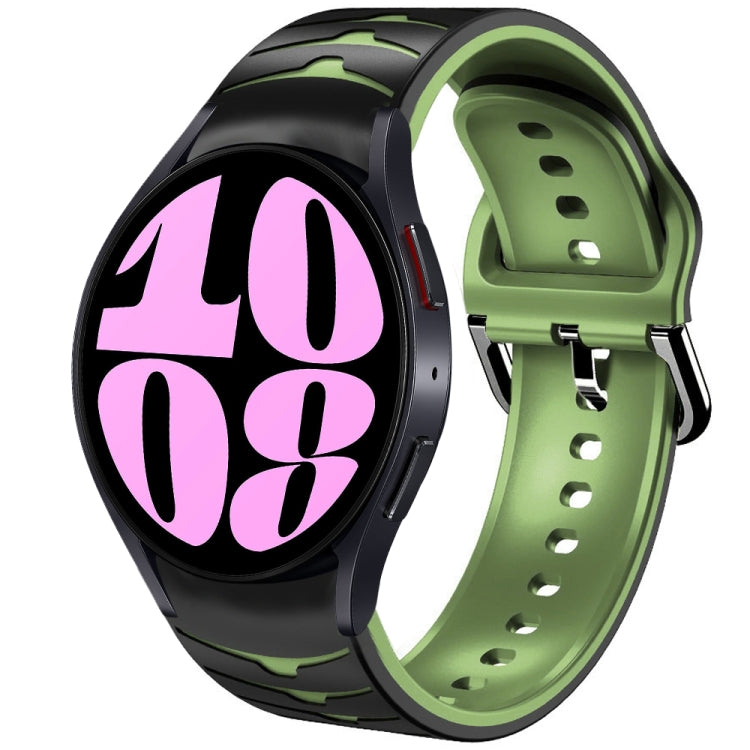สายรัดนาฬิกาซิลิโคนลายโค้ง สำหรับ Samsung Galaxy Watch 6 Classic ขนาด 47 มม., สำหรับ Samsung Galaxy Watch 6 ขนาด 44 มม., สำหรับ Samsung Galaxy Watch 6 ขนาด 40 มม.
