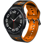 สายรัดนาฬิกาซิลิโคนลายโค้ง สำหรับ Samsung Galaxy Watch 6 Classic 43mm, สำหรับ Samsung Galaxy watch 5 Pro Golf Edition, สำหรับ Samsung Galaxy watch 5 Golf Edition