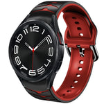 สายรัดนาฬิกาซิลิโคนลายโค้ง สำหรับ Samsung Galaxy Watch 6 Classic 43mm, สำหรับ Samsung Galaxy watch 5 Pro Golf Edition, สำหรับ Samsung Galaxy watch 5 Golf Edition