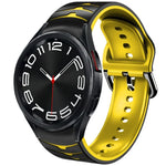 สายรัดนาฬิกาซิลิโคนลายโค้ง สำหรับ Samsung Galaxy Watch 6 Classic 43mm, สำหรับ Samsung Galaxy watch 5 Pro Golf Edition, สำหรับ Samsung Galaxy watch 5 Golf Edition