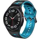 สายรัดนาฬิกาซิลิโคนลายโค้ง สำหรับ Samsung Galaxy Watch 6 Classic 43mm, สำหรับ Samsung Galaxy watch 5 Pro Golf Edition, สำหรับ Samsung Galaxy watch 5 Golf Edition
