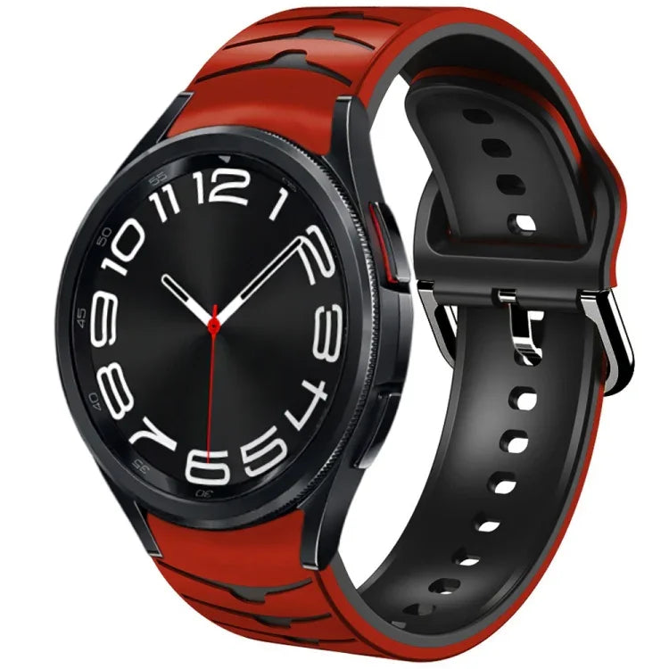 สายรัดนาฬิกาซิลิโคนลายโค้ง สำหรับ Samsung Galaxy Watch 6 Classic 43mm, สำหรับ Samsung Galaxy watch 5 Pro Golf Edition, สำหรับ Samsung Galaxy watch 5 Golf Edition