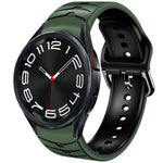 สายรัดนาฬิกาซิลิโคนลายโค้ง สำหรับ Samsung Galaxy Watch 6 Classic 43mm, สำหรับ Samsung Galaxy watch 5 Pro Golf Edition, สำหรับ Samsung Galaxy watch 5 Golf Edition